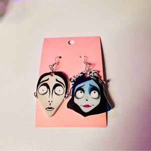 Corpse bride Tim Burton Halloween handmade earrings